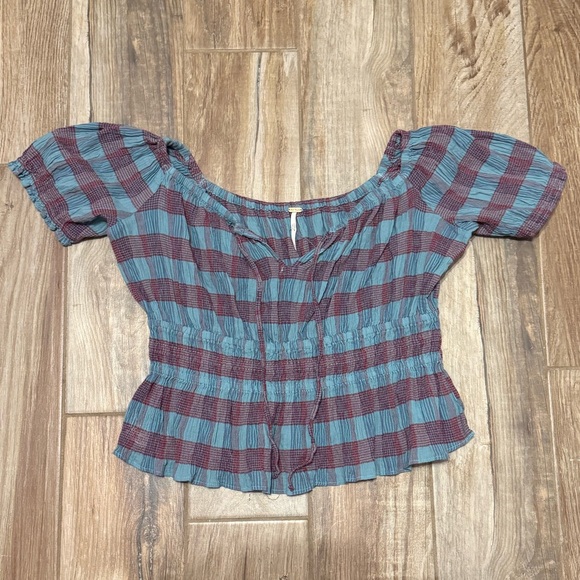 Free People Vivi Smocked Stripe Top - Picture 3 of 5